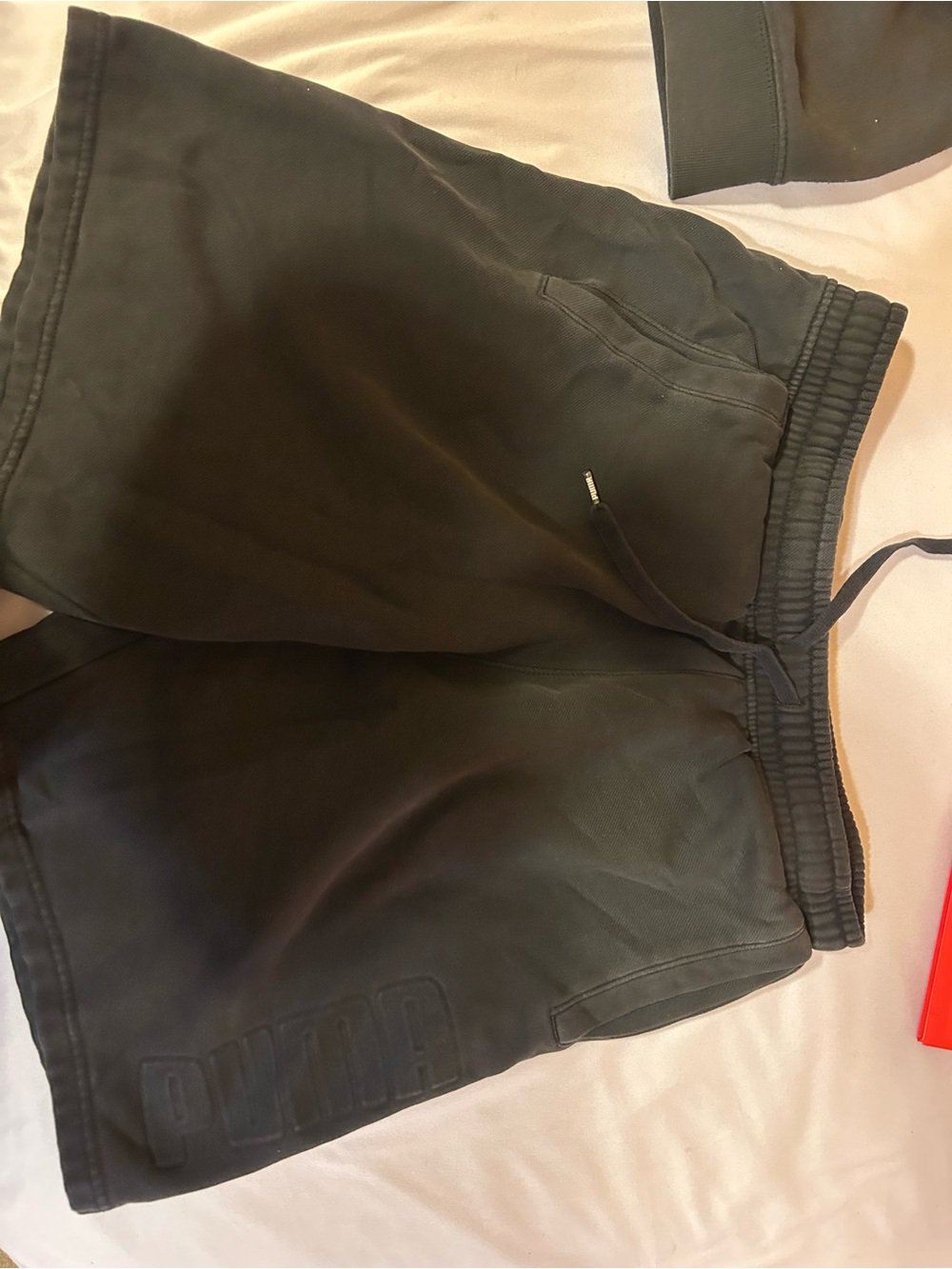 Puma Men's Black Athletic Shorts with Subtle Logo